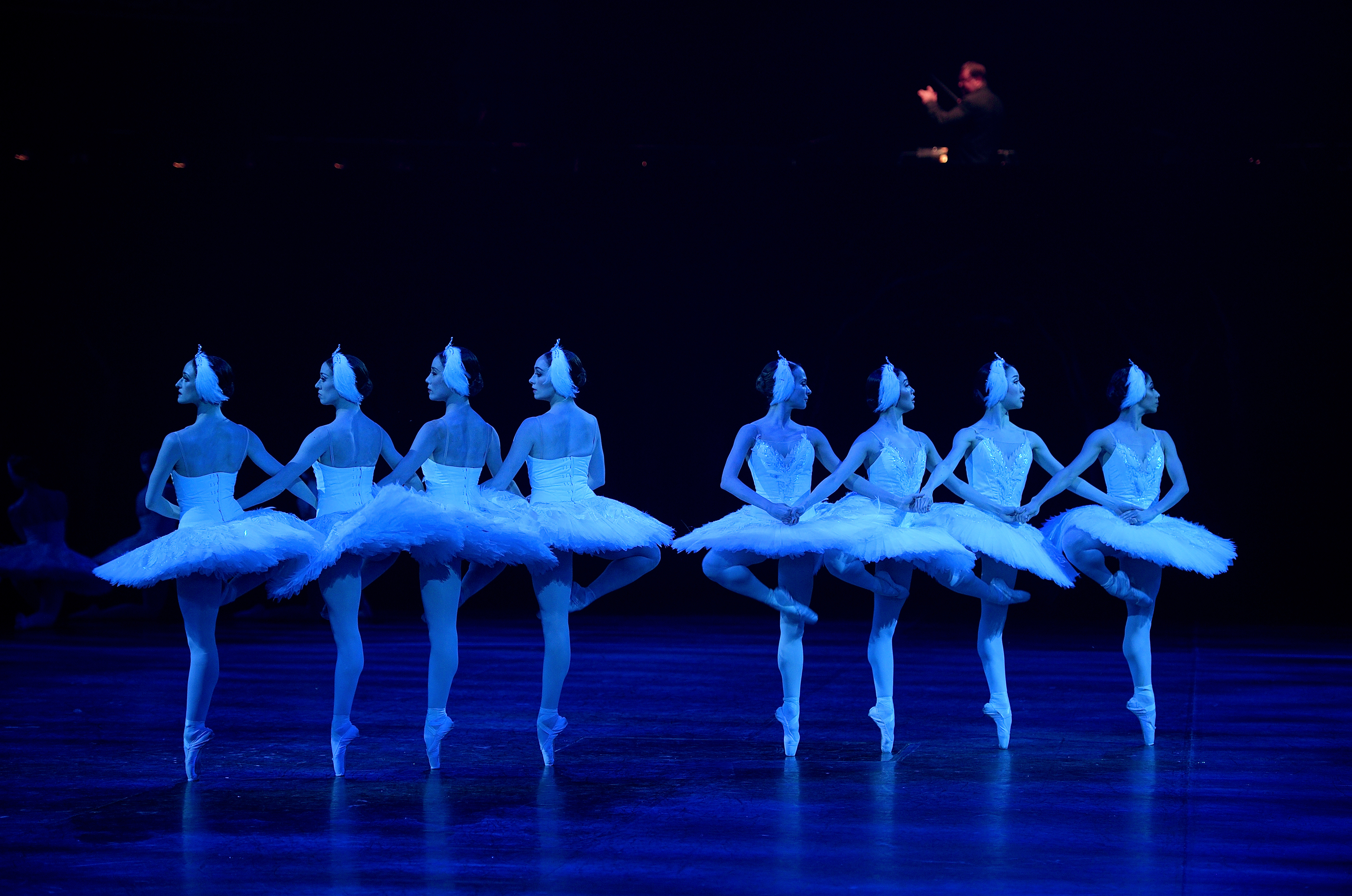 English National Ballet in Swan Lake in-the-round © Laurent Liotardo
