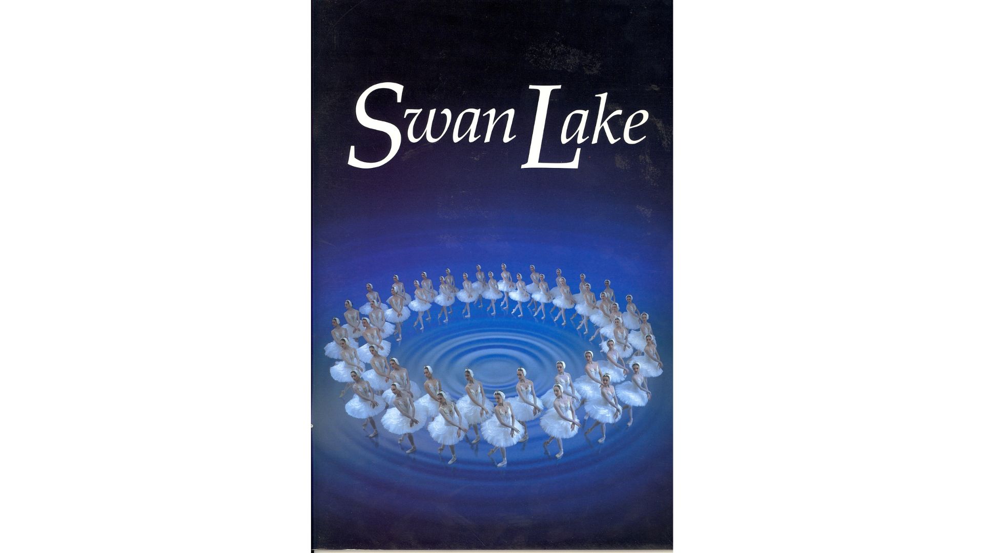 Cover of the programme for the 1997 run of Swan Lake in-the-round